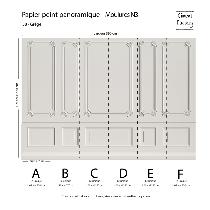 Papier Peint Panoramique Moulures - N3 - Grège